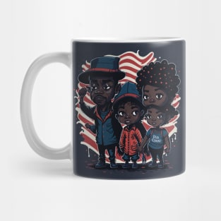 Patriotic American Family Mug